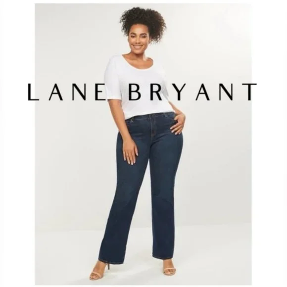 Lane Bryant, blue wash Bootcut Genius Fit jeans, size 16L - Picture 2 of 10
